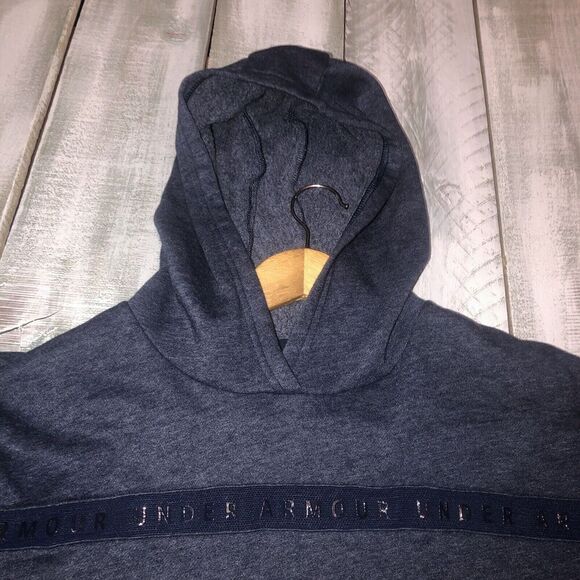 Under Armour Hoodie Womens Medium Project Rock Cropped Oversized Workout - Picture 8 of 11